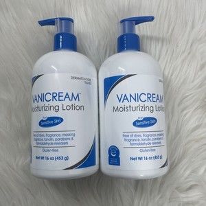 (2) Vanicream Moisturizing Lotion with Pump, For Sensitive Skin, 16 Oz..